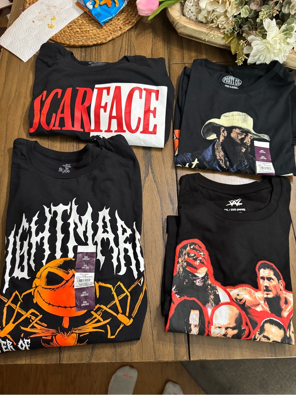 4 shirt bundle 2xl